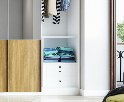 2 Half-Drawers